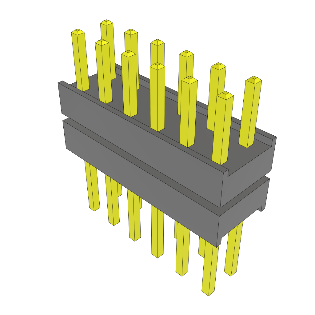 All Parts Connectors Backplane Connectors Hard Metric Connectors ZW-06-15-G-D-225-250 by Samtec