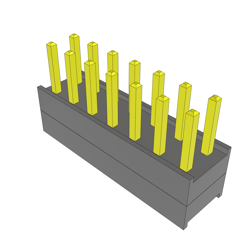 All Parts Connectors Backplane Connectors Hard Metric Connectors ZW-07-07-G-D-200-055 by Samtec