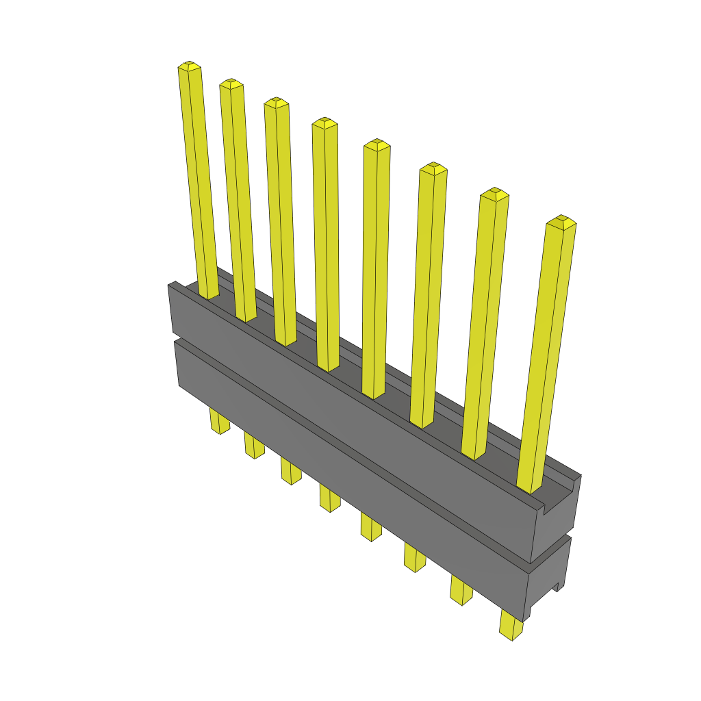 All Parts Connectors Backplane Connectors Hard Metric Connectors ZW-08-09-G-S-220-110 by Samtec