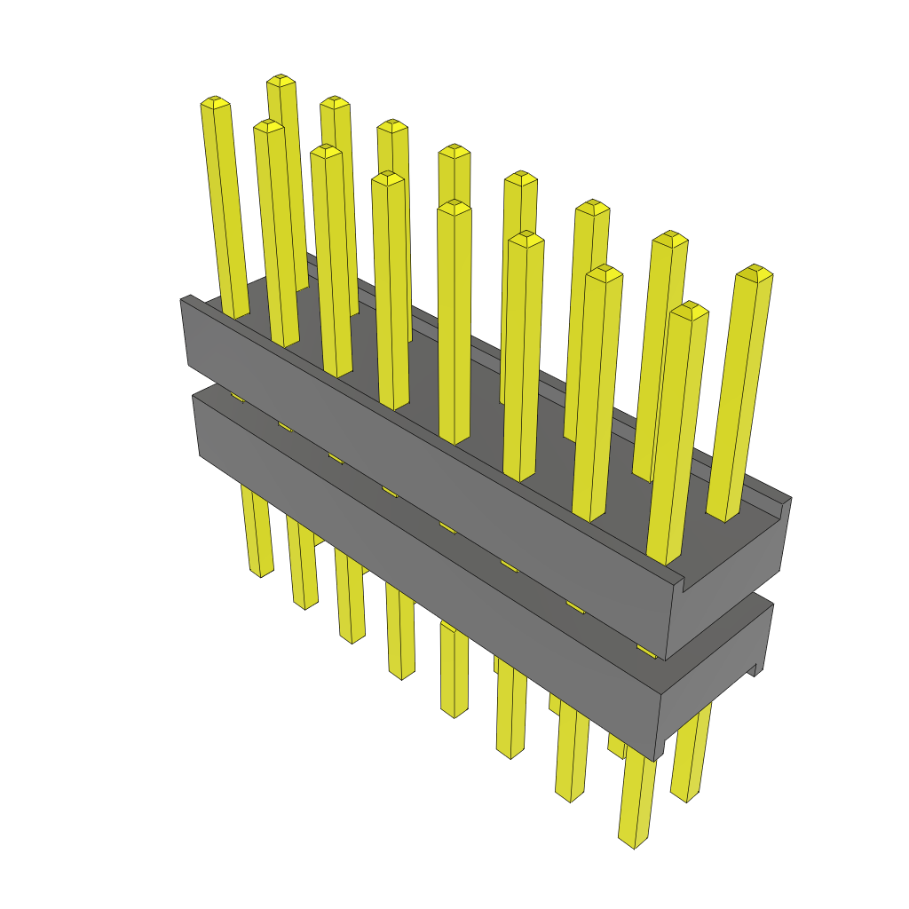 All Parts Connectors Backplane Connectors Hard Metric Connectors ZW-08-09-T-D-247-213-LL by Samtec