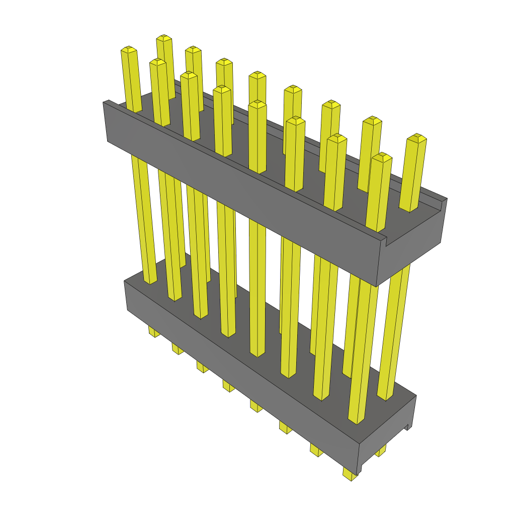 All Parts Connectors Backplane Connectors Hard Metric Connectors ZW-08-10-T-D-610-090 by Samtec