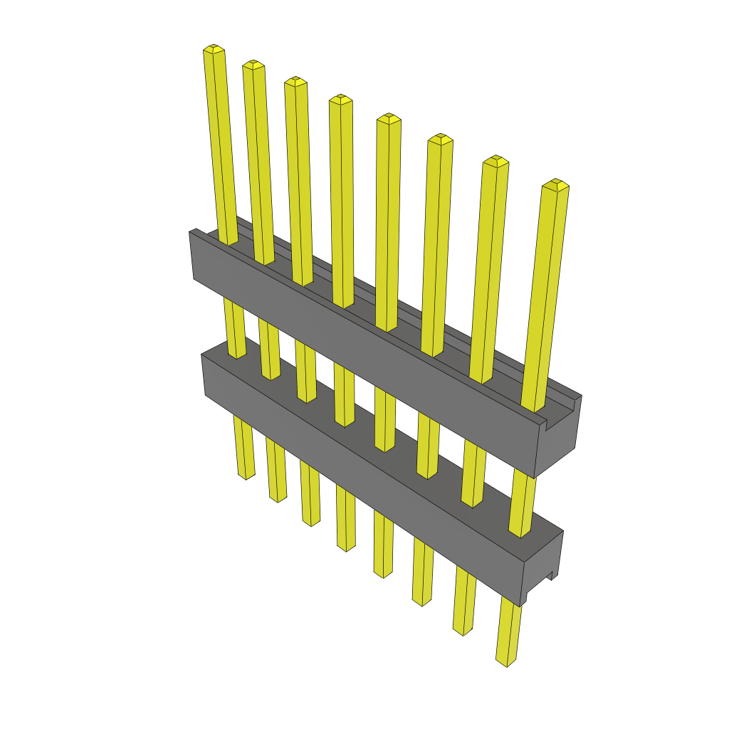 All Parts Connectors Backplane Connectors Hard Metric Connectors ZW-08-11-T-S-370-215 by Samtec