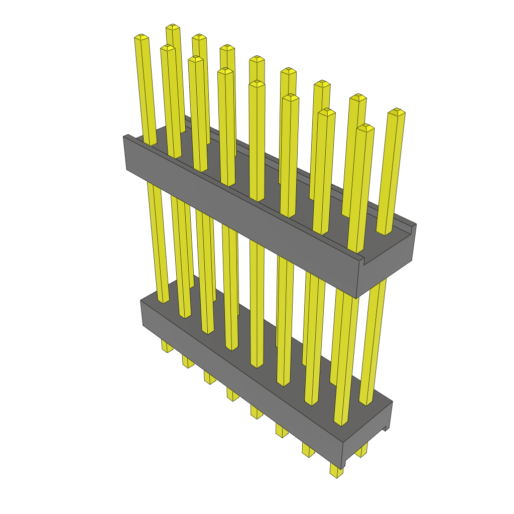 All Parts Connectors Backplane Connectors Hard Metric Connectors ZW-08-12-F-D-650-105 by Samtec