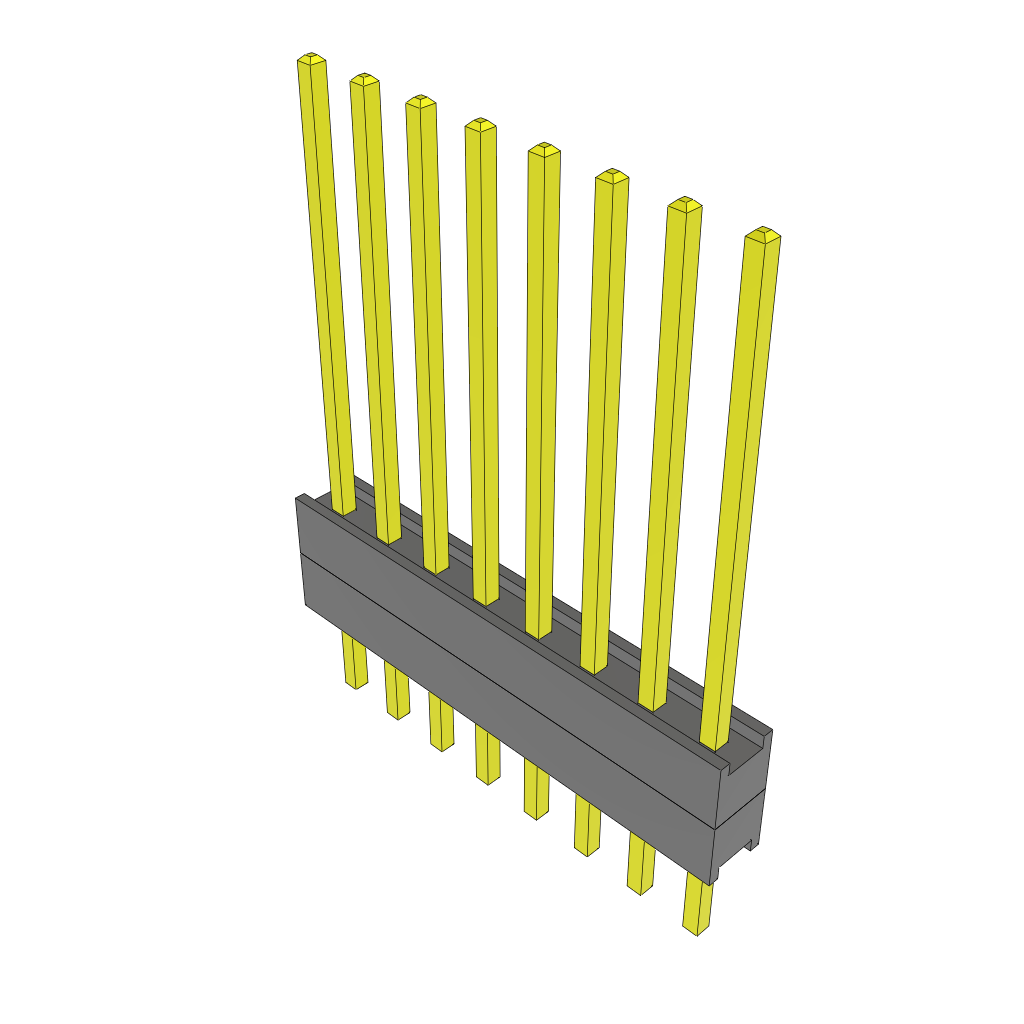 All Parts Connectors Backplane Connectors Hard Metric Connectors ZW-08-12-G-S-200-165 by Samtec