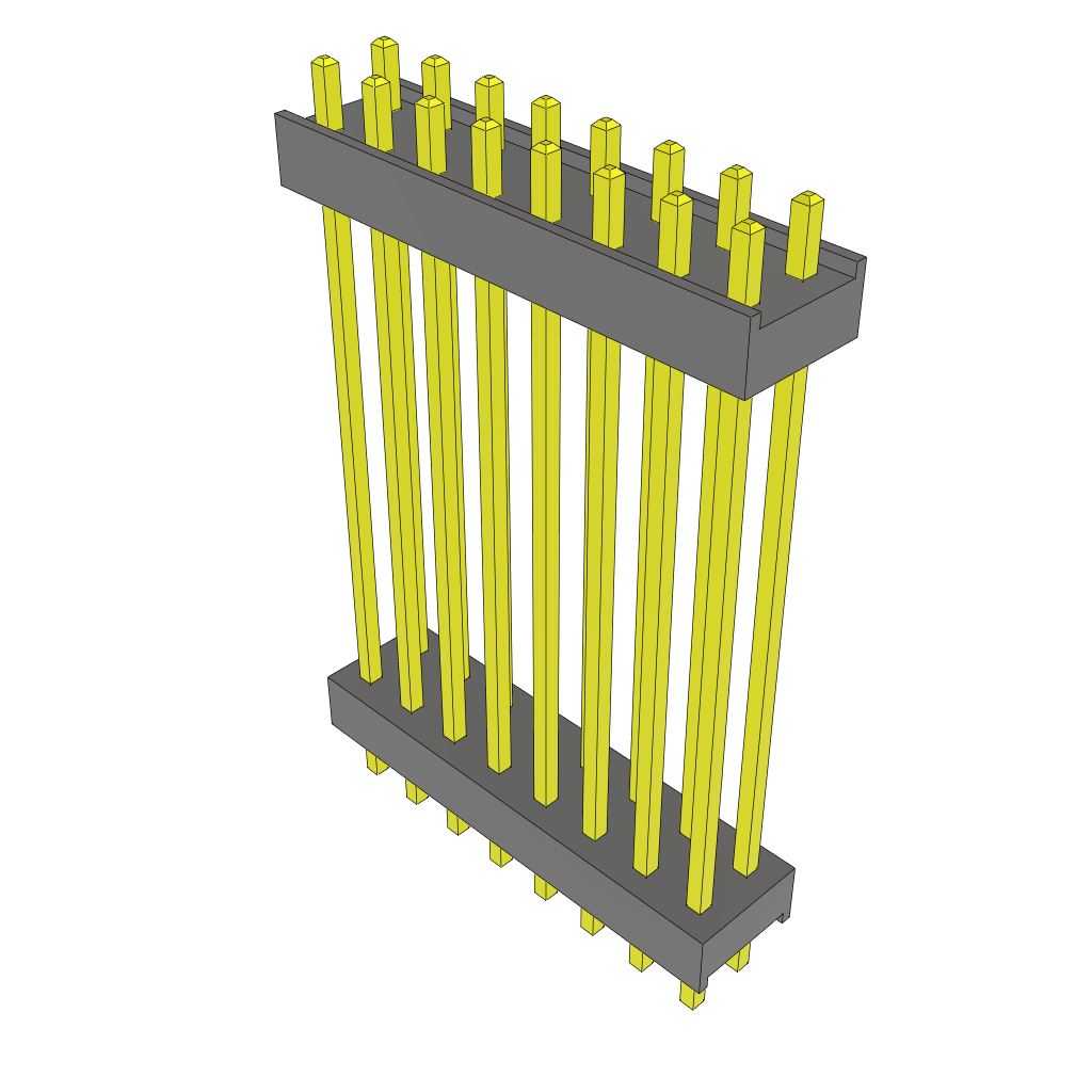 All Parts Connectors Backplane Connectors Hard Metric Connectors ZW-08-13-G-D-1050-105 by Samtec
