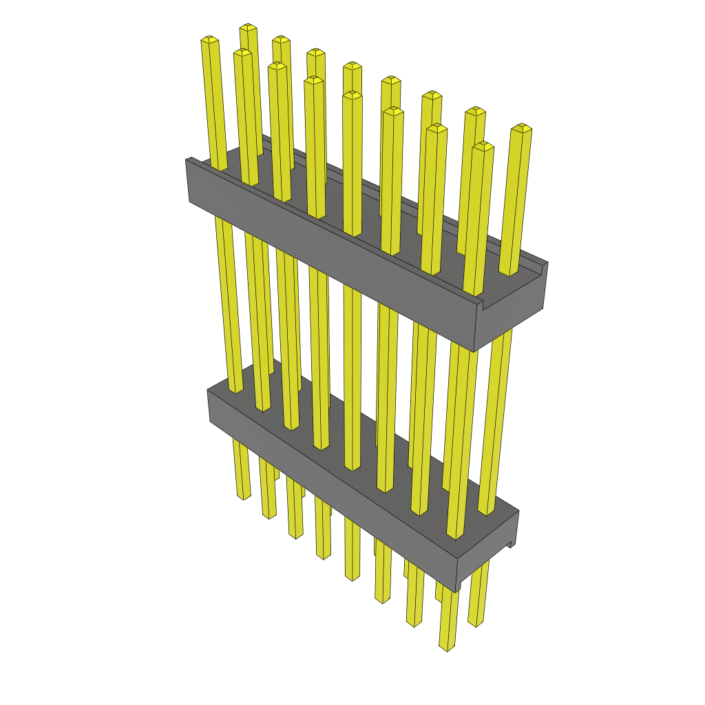 All Parts Connectors Backplane Connectors Hard Metric Connectors ZW-08-13-G-D-710-255 by Samtec