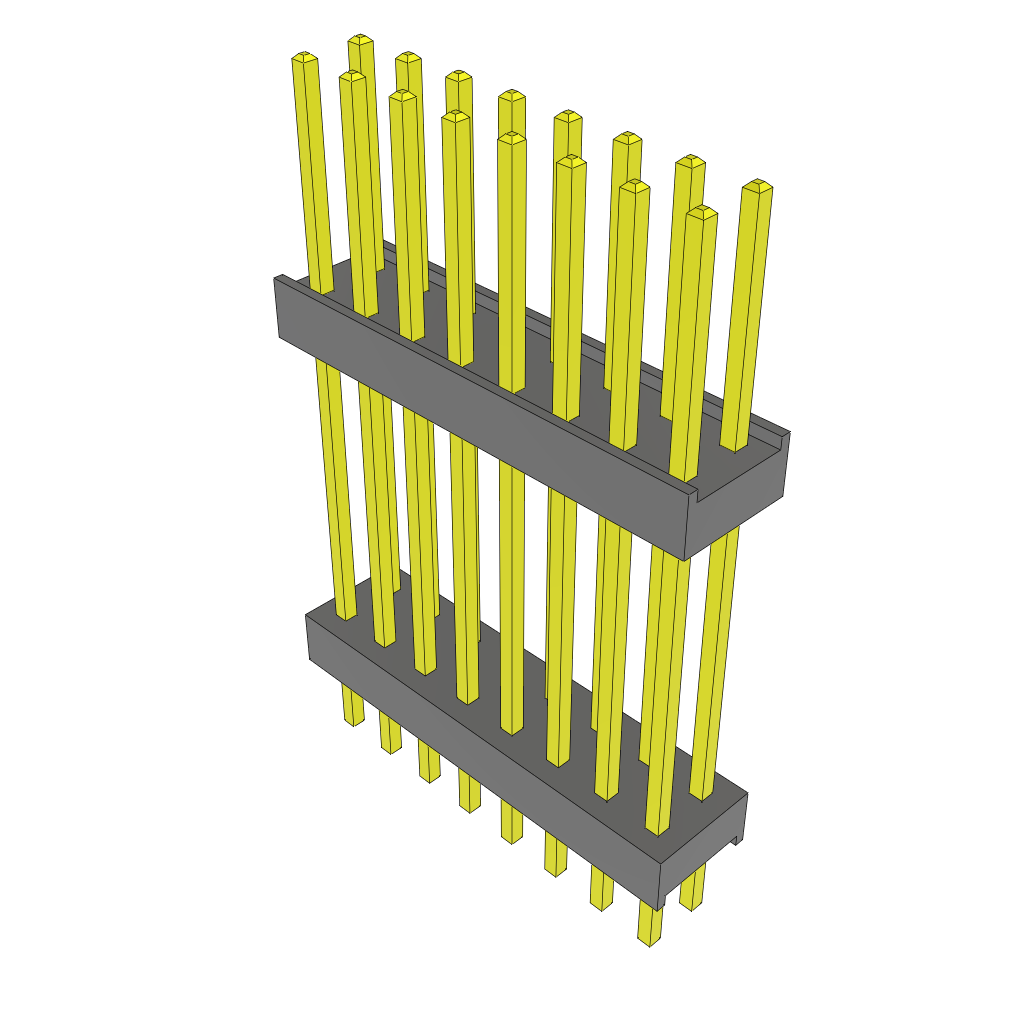 All Parts Connectors Backplane Connectors Hard Metric Connectors ZW-08-13-G-D-740-150 by Samtec