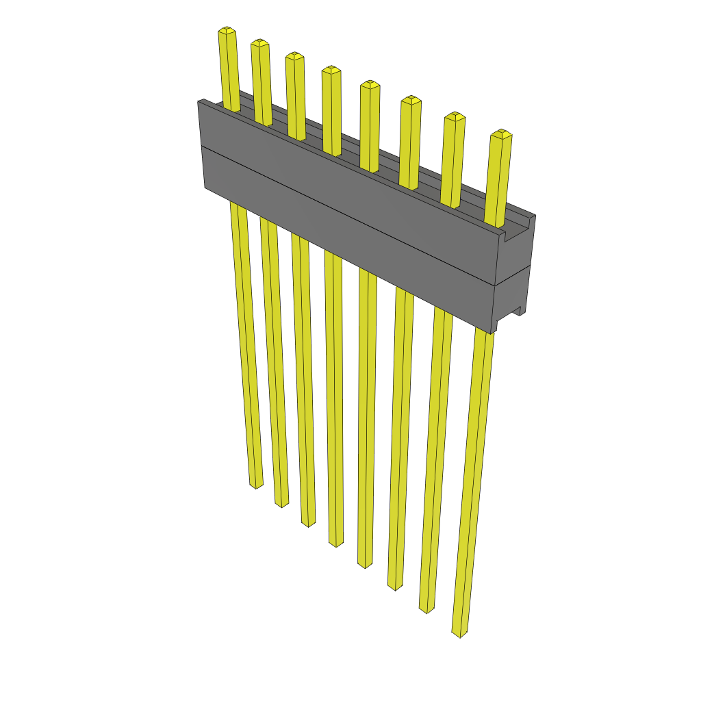 All Parts Connectors Backplane Connectors Hard Metric Connectors ZW-08-13-T-S-200-875 by Samtec