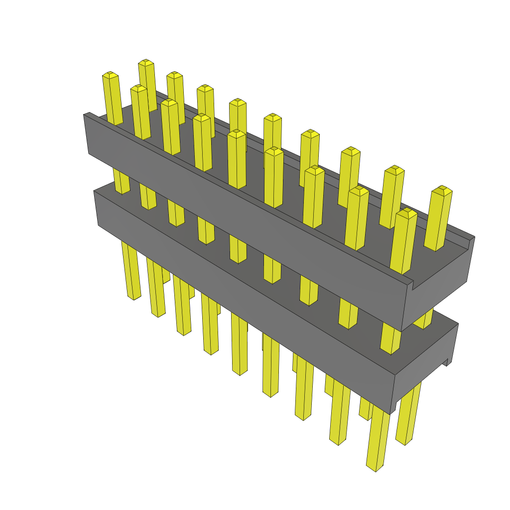 All Parts Connectors Backplane Connectors Hard Metric Connectors ZW-09-15-G-D-300-230 by Samtec