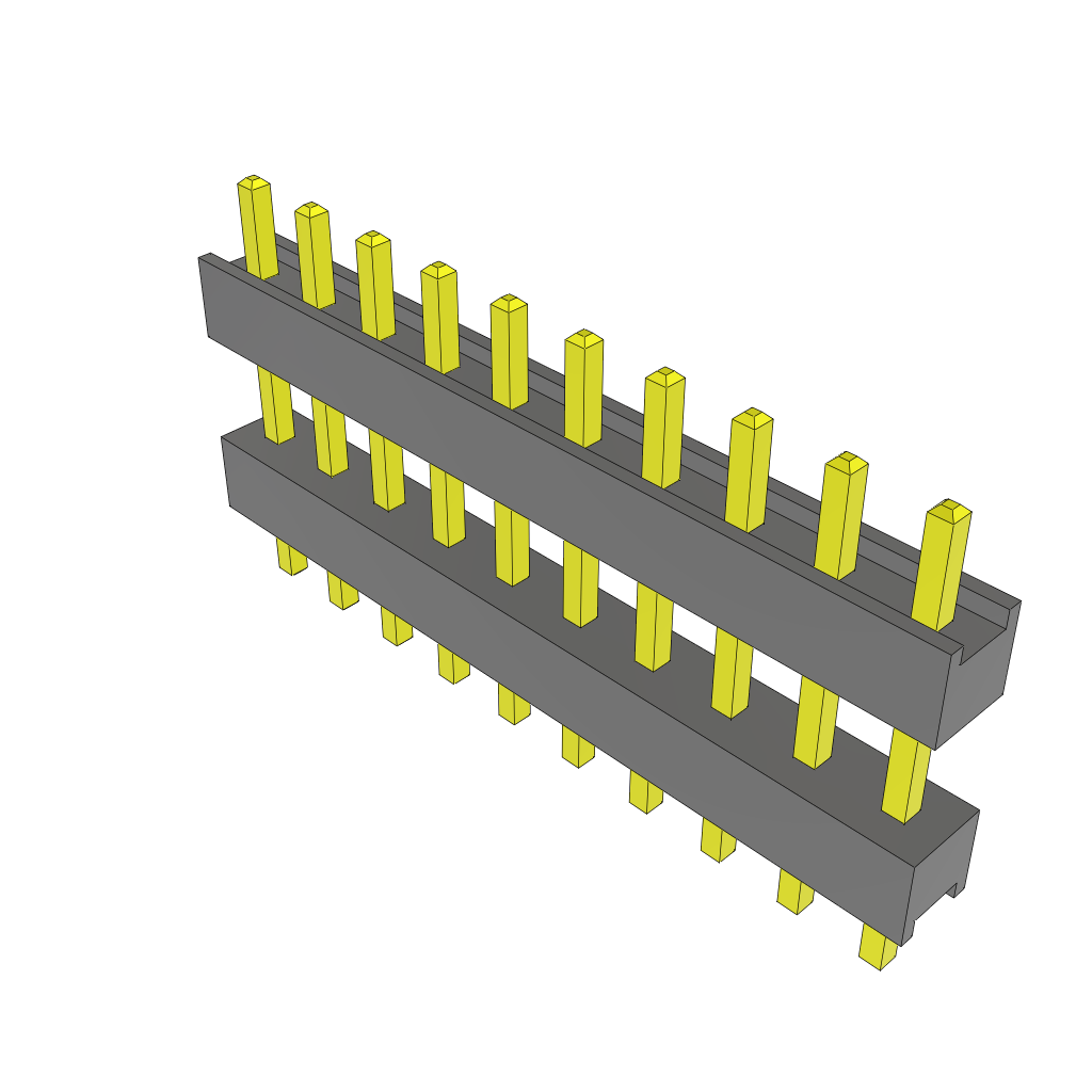 All Parts Connectors Backplane Connectors Hard Metric Connectors ZW-10-08-T-S-335-100 by Samtec