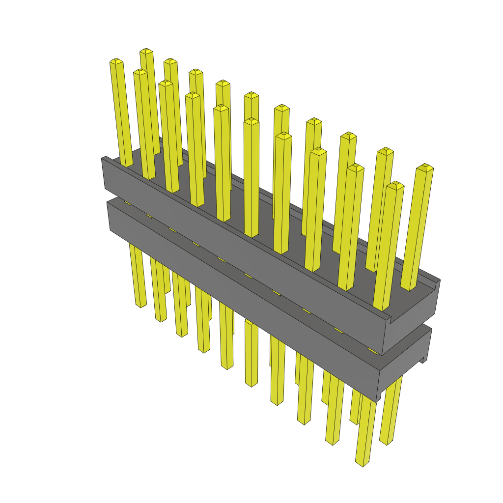 All Parts Connectors Backplane Connectors Hard Metric Connectors ZW-10-10-G-D-245-293-LL by Samtec
