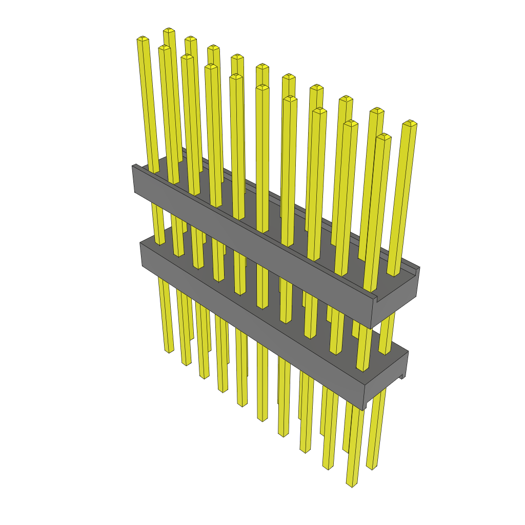All Parts Connectors Backplane Connectors Hard Metric Connectors ZW-10-13-G-D-400-400 by Samtec