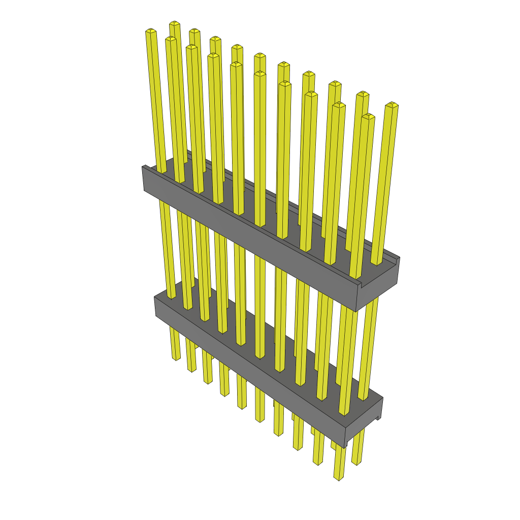 All Parts Connectors Backplane Connectors Hard Metric Connectors ZW-10-14-G-D-690-236 by Samtec