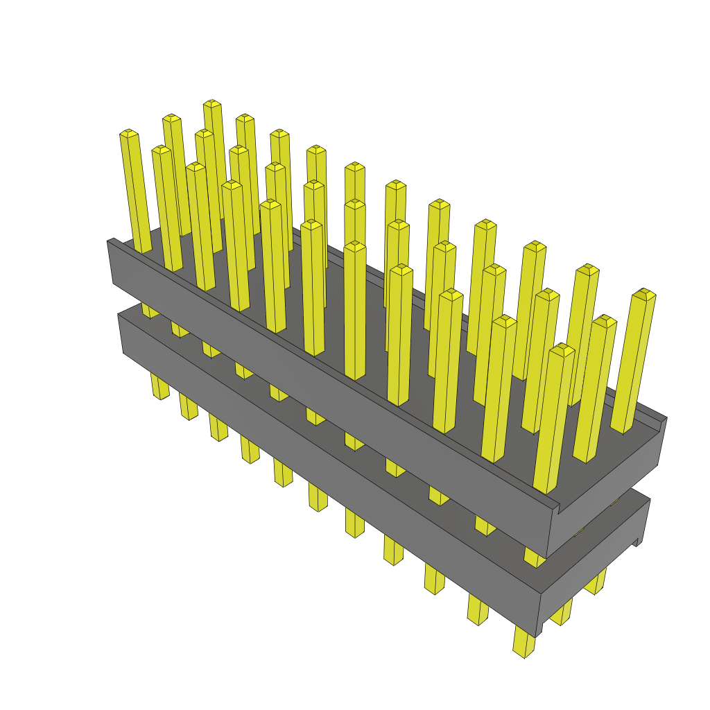All Parts Connectors Backplane Connectors Hard Metric Connectors ZW-11-15-G-T-274-120 by Samtec