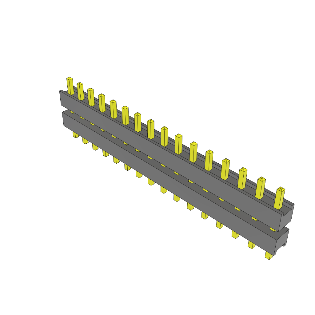 All Parts Connectors Backplane Connectors Hard Metric Connectors ZW-16-07-T-S-250-090 by Samtec