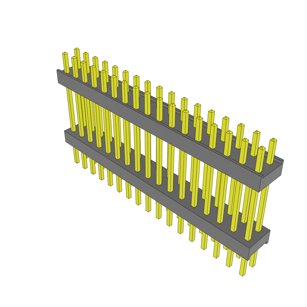 All Parts Connectors Backplane Connectors Hard Metric Connectors ZW-17-11-G-D-600-200 by Samtec