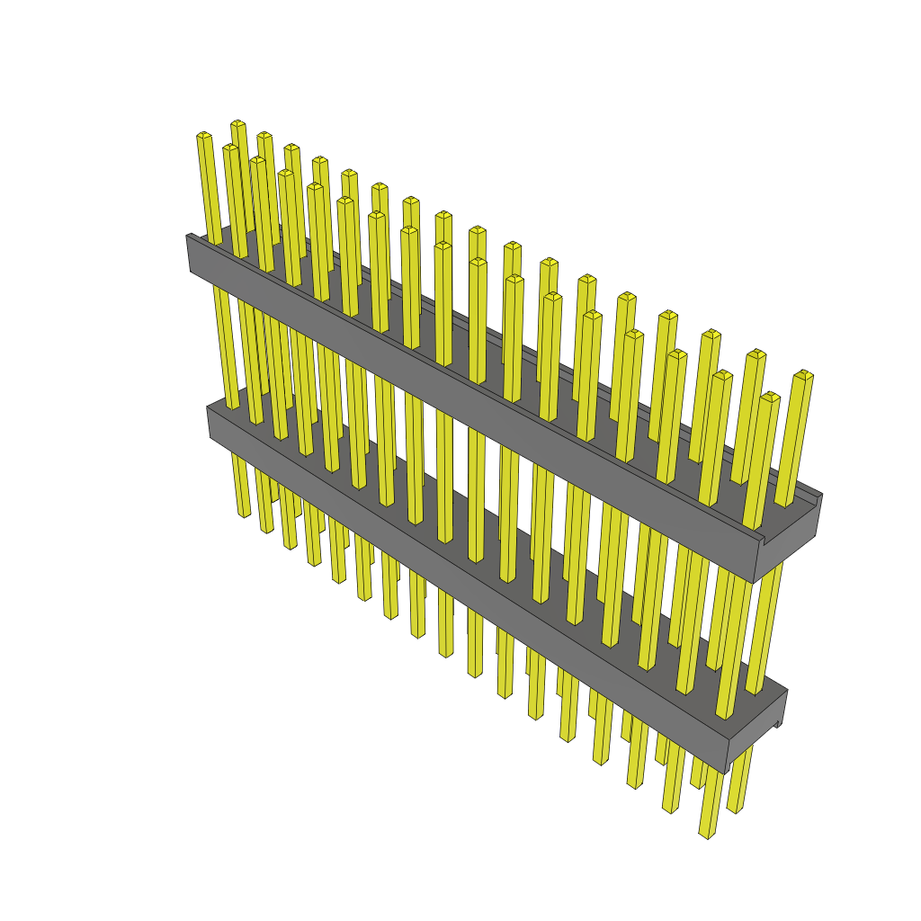 All Parts Connectors Backplane Connectors Hard Metric Connectors ZW-17-20-G-D-600-265 by Samtec