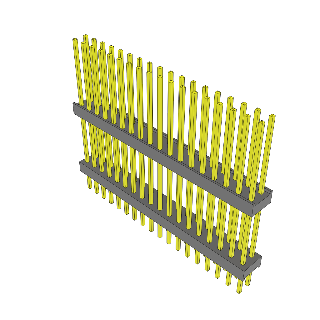 All Parts Connectors Backplane Connectors Hard Metric Connectors ZW-18-14-G-D-684-197 by Samtec