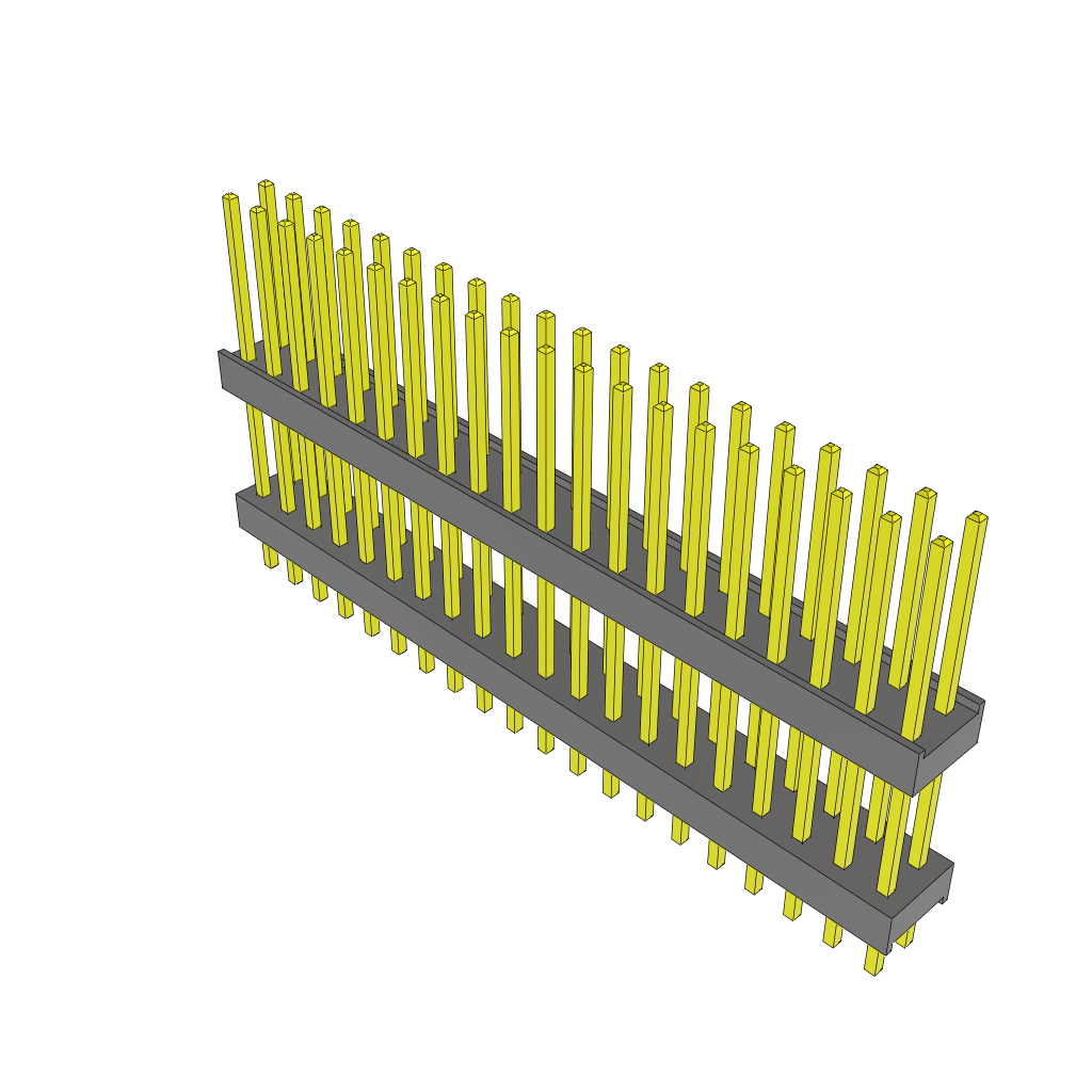 All Parts Connectors Backplane Connectors Hard Metric Connectors ZW-20-12-S-D-505-125 by Samtec