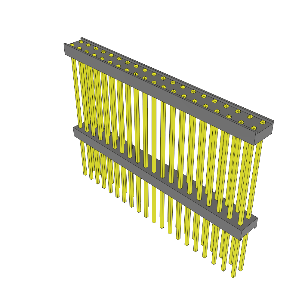 All Parts Connectors Backplane Connectors Hard Metric Connectors ZW-20-14-L-D-950-480 by Samtec