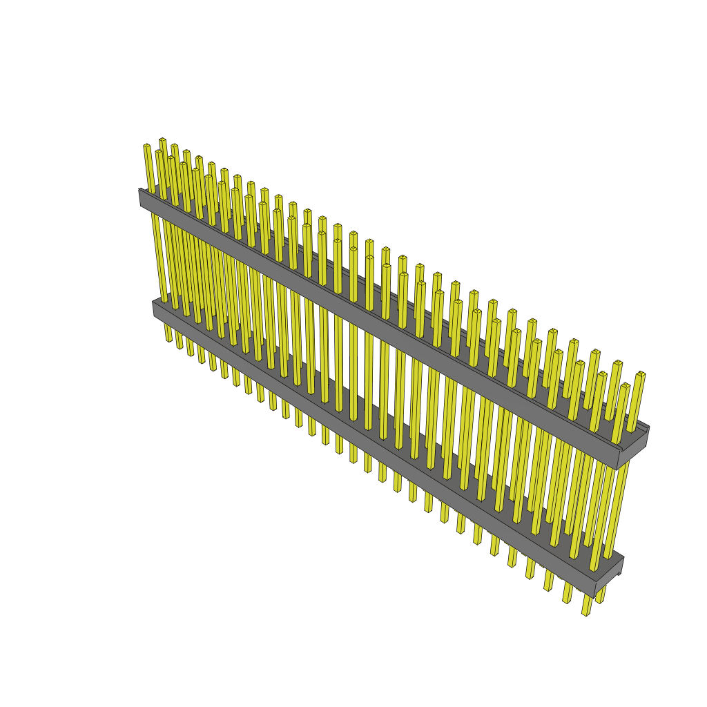 All Parts Connectors Backplane Connectors Hard Metric Connectors ZW-30-13-S-D-800-175 by Samtec