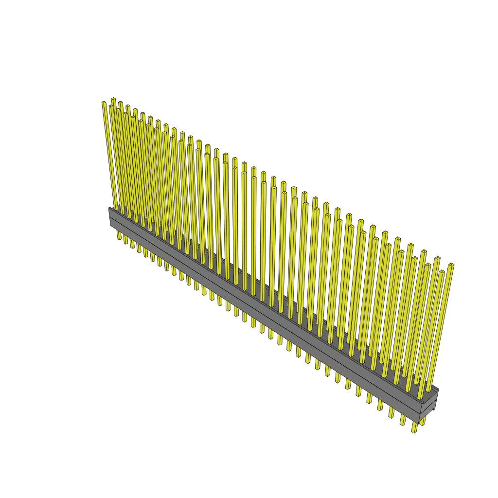 All Parts Connectors Backplane Connectors Hard Metric Connectors ZW-35-14-F-D-200-160 by Samtec