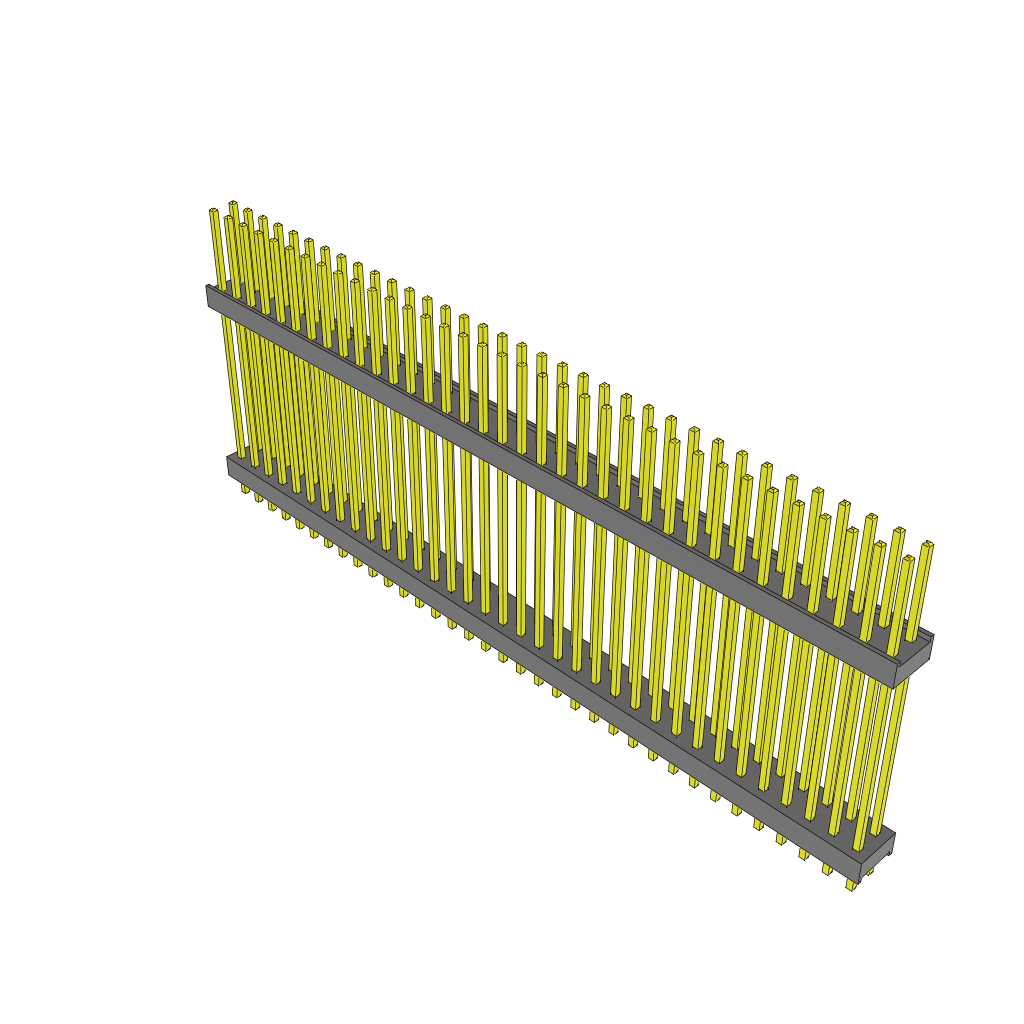 All Parts Connectors Backplane Connectors Hard Metric Connectors ZW-35-14-F-D-975-100 by Samtec