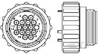 All Parts Connectors Circular Connectors 206037-4 by TE Connectivity