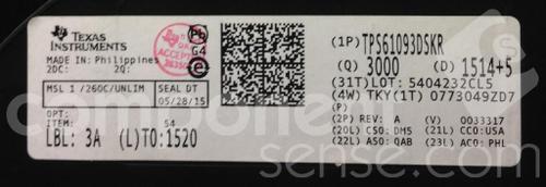 All Parts Semiconductors Power Management DC - DC Converters TPS61093DSKR by Texas Instruments