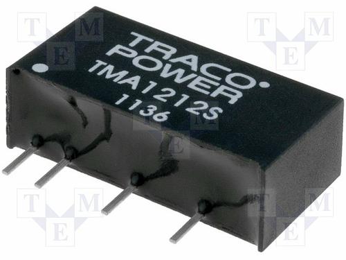 Semiconductors Power Management DC - DC Converters TMA 1212S by Traco Power