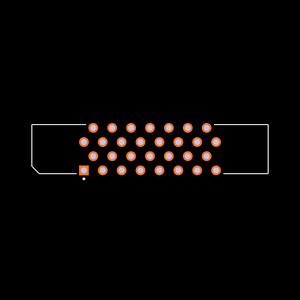 P50LE-030P1-R1-DA Footprint