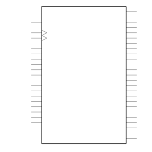 PIC16C64A-10I/P Symbol