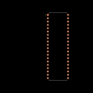 PIC16F917-I/P Footprint