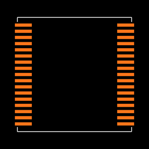 DS1554P-70IND+ Footprint