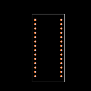 DS1743WP-120IND+ Footprint