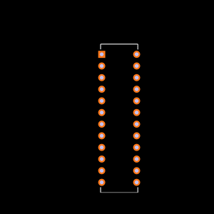 MAX154BENG+ Footprint