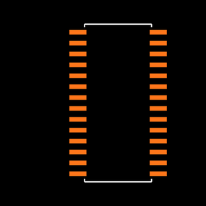 MAX161ACWI+ Footprint