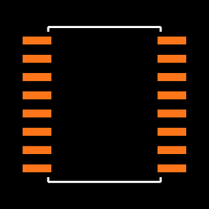 MAX170DEWE+ Footprint