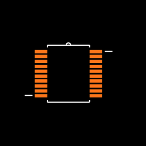 MAX3223EIDBG4 Footprint