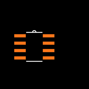 MAX4376HASA+ Footprint