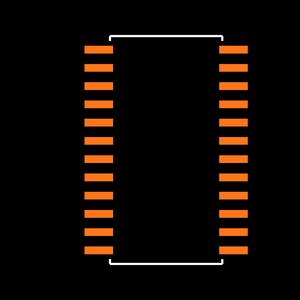 MAX529CWG+ Footprint