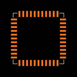 MAX547ACQH+D Footprint