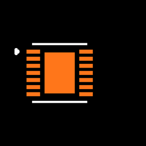 MAX14514ETD+T Footprint