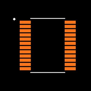 MAX1638EAG+T Footprint
