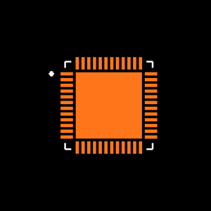 MAX17411GTM+T Footprint