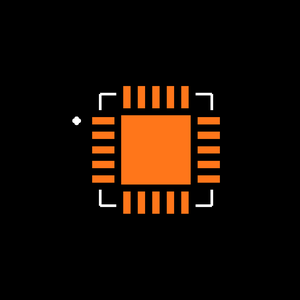 MAX3222ECTP+T Footprint