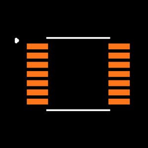 MAX5292EUD+ Footprint