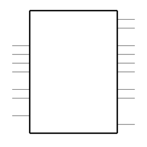 MAX691MJE/883B Symbol
