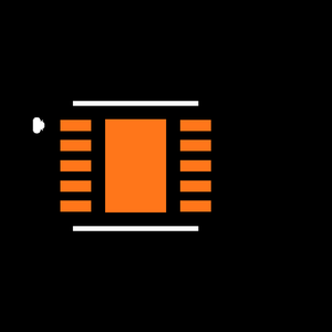 MAX8552ETB+T Footprint