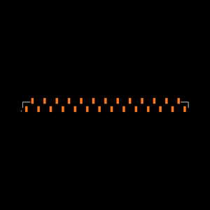 SSW-127-22-S-S-VS-011 Footprint